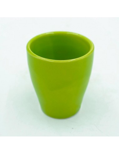 Vaso in terracotta smaltata verde diametro interno 6